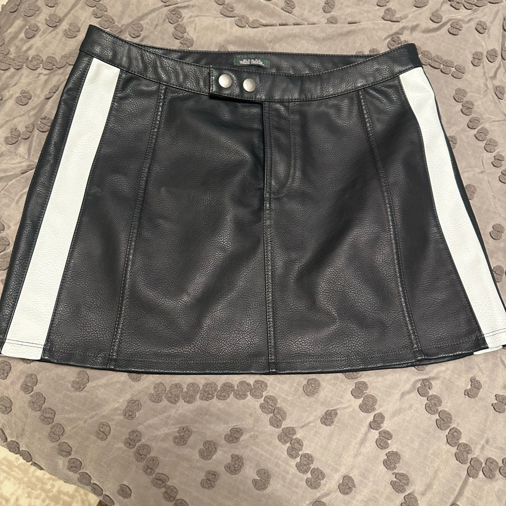 Wild Fable Black and White A-Line Skirt